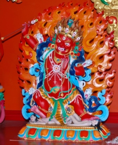 the horse-headed hayagriva, wrathful buddhist deity of compassion